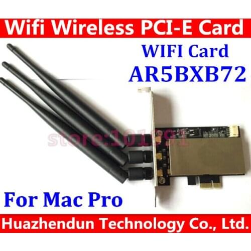 Free Shipping 450M AR5BXB72 PCI-E Airport Extreme Dual frequency Wireless WIFI Card 3 antenna