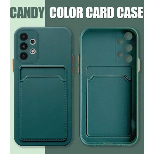 Phone Back Wallet Card Slot Case For Samsung Galaxy A72 A52 A32 A22 S21 Plus S20 FE Ultra Note 20 A42 5G A12 A51 A71 Quantum 2