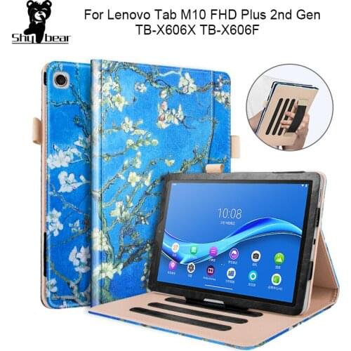 Case for Lenovo Tab M10 Plus 10.3 Cover for Lenovo Tab M10 FHD Plus TB X606X TB-X606F Stand Premium Funda Capa with Hand Strap