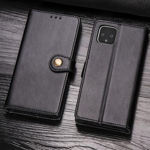 For Google Pixel 4 XL Cover Wallet PU Leather Phone Bag Case Simple Card Holders Shell Free Shipping For Google Pixel 4