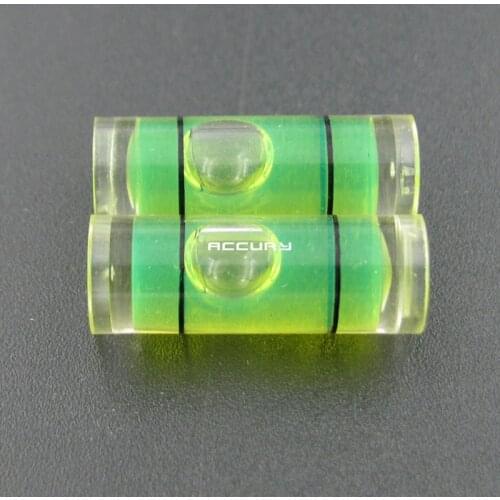 100pcs 8*22mm Cylinder Bubble level Round spirit Level Tools Balancing equipment Frame accessories