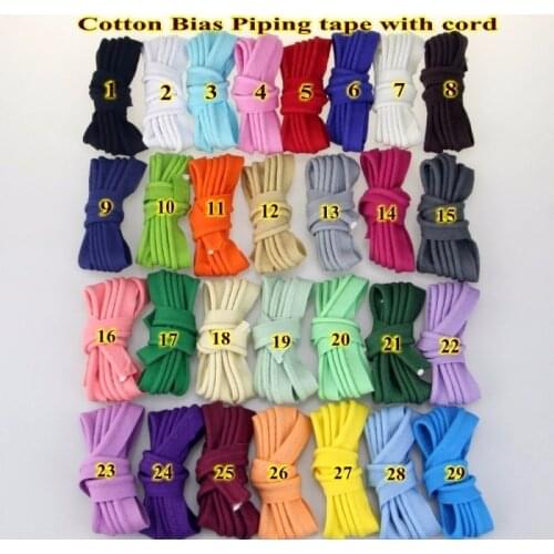 Cotton Bias Cord Tape Flange Piping Trim Binding Covered Insertion Tap Upholstery Sewing Textile Piping Tape 12mm,1/2" 5 Meter
