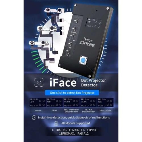 IFace Dot Projector Detector for Phone X XS Xr Xsmax 11 11Pro iPad A12 Repair Programmer Face ID Fault Detecting