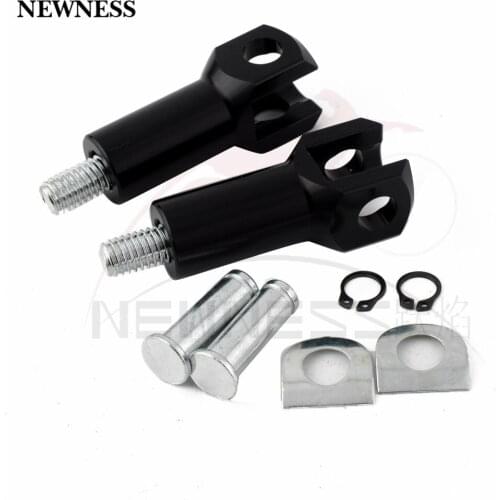 Passenger Foot Pegs Support Mount 2.25" Motorcycle Footrest Clevis Kits For Harley Softail 2000-2006 Black /Chrome Footpegs