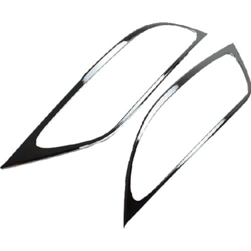 Car Cover Rear Fog Lamp Cover Tail Fog Light Cover Fit For Hyundai IX35 2011 2012 2013 ABS Chrome Car Accessories 2pcs Per Set