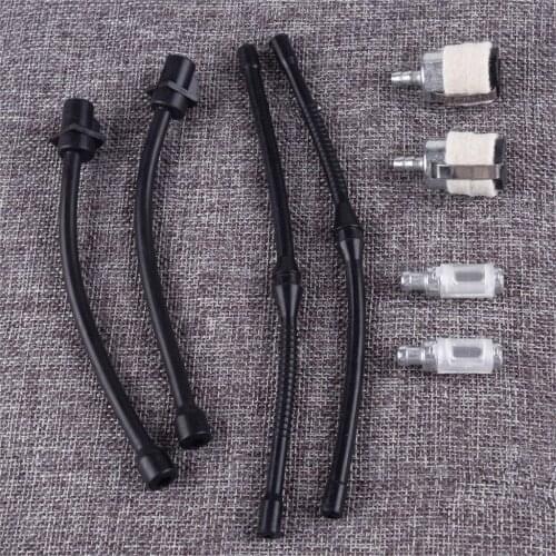 LETAOSK 8pcs Hose Kit Chainsaw Spare Parts for 45cc 52cc 58cc Oil Fuel Filter Pipe 4500 5200 5800 45cc 52cc 58cc