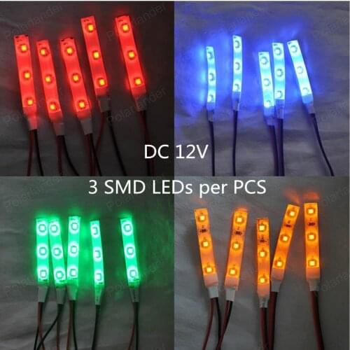 Best price 5pcs/lot 3smd Car DC 12V For 3528 SMD LED Width Lamp Light Bulbs Super bright LED lights