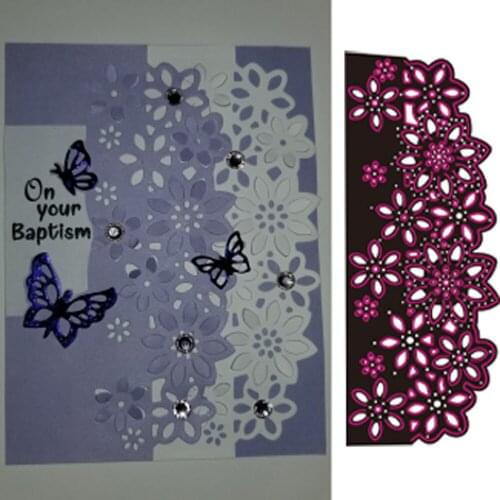 Laço flor de corte metal dados scrapbooking estêncil para álbum papel diy presente cartão decoração gravação dados novo New