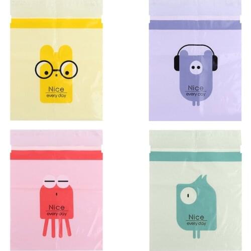 15pcs Cute cartoon car interior cleaning bag Car Trash Bag Disposable Garbage Bag Home Self-adhesive Cleaning Bags