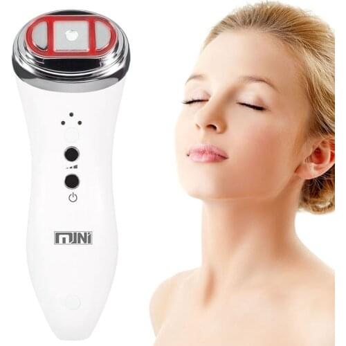 Ultrasonic Bipolar RFRadio Frequency Mini Hifu Facial Lifting SkinTightening Machine Anti Wrinkle Face Rejuvenation Beauty Care