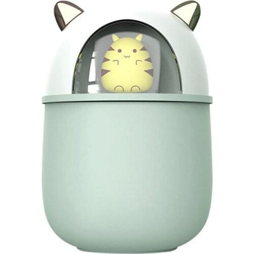 Mini Car Air Humidifier 300ML Air Humidifier Portable Soft Light Humidifiers For Kid Women Baby Bedroom Student Home Electronic