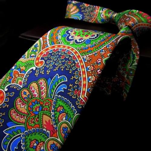 U31 Multicolor Geometric Mens Necktie Silk Fashion Printed Handmade Designer for Ties Gift Wedding Party