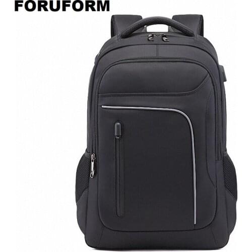 Man Backpack Fit 17 inch Laptop USB Recharging Multi-layer Space Travel Male Bag Anti-thief Mochila Waterproof Oxford Shool Bags