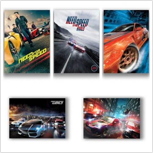 Need For Speed Classic games Coated paper poster Cafe Creative wallpaper Interior Decoration