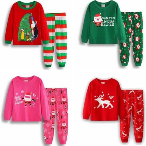 Newest Kids Christmas Pajamas Boys Girls Halloween Pyjamas Children Sleepwear Baby Pijamas Sets Cotton Nightwear Clothes
