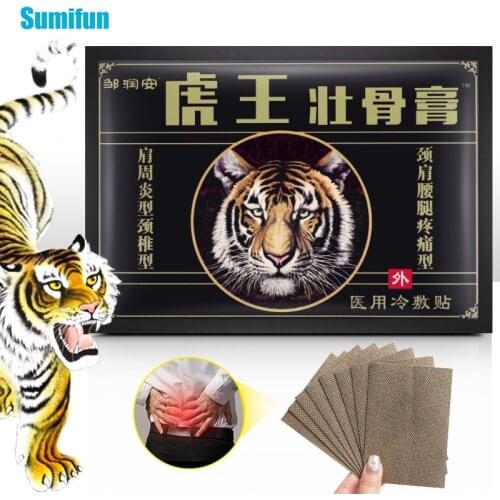 8pcs Rheumatism Arthritis Tiger Balm Patches Joint Ache Patch Muscle Pain Relief Plaster Body Neck Back Herbal Sticker C1939