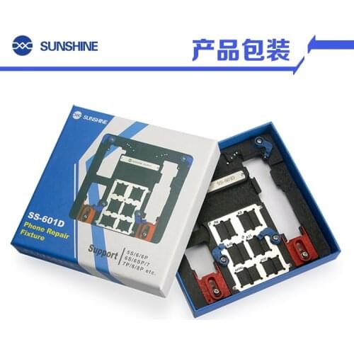 Sunshine SS-601D PCB Fixture For iP 5 6 6P 6SP 7P 7 8P 8 Motherboard Positioning IC Chip CPU Glue Removing Repair Fixture