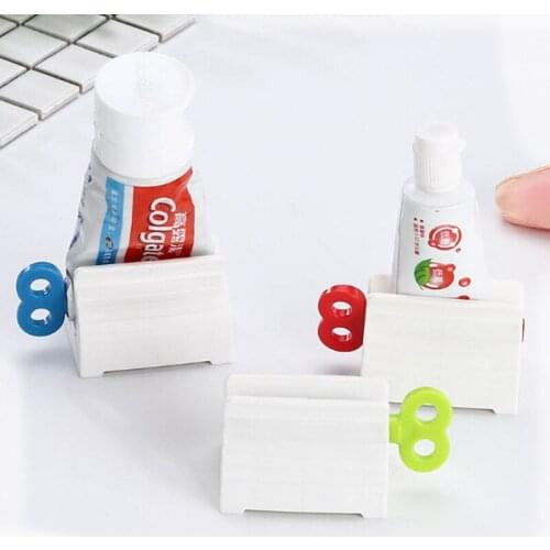Convenient Toothpaste Rolling Tube Toothpaste Squeezer Stand Holder Sugar Condensed Milk Rolling Bathroom Accessories Tools