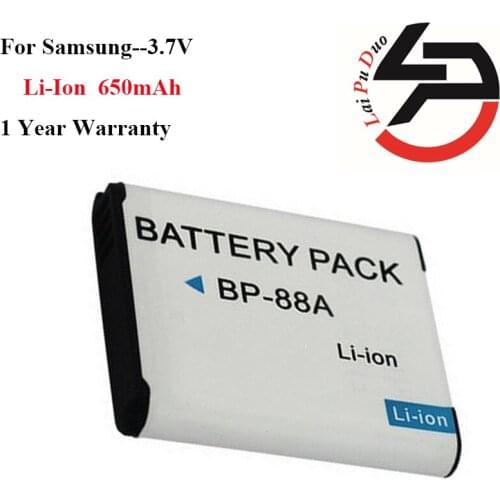 High Quality 650mAh Brand New Replacement Battery For Samsung BP88A +DC132 DV200 DV300 DV300F IA-BP88A