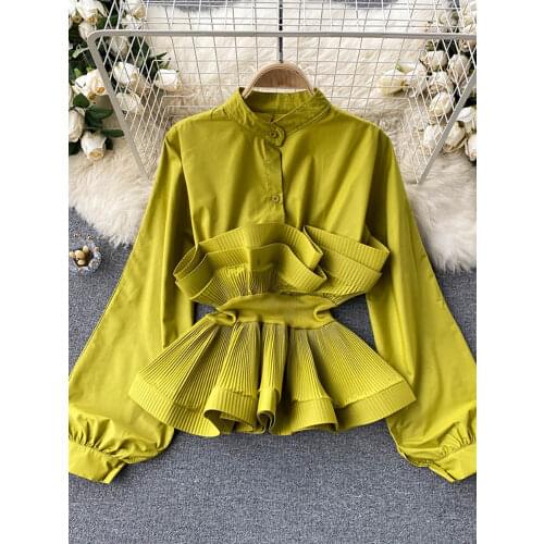 Желтые блузки Youe China At AliExpress