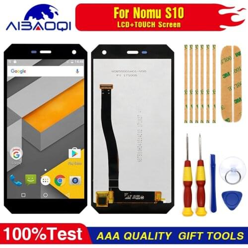 New Original Touch Screen LCD Display LCD Screen For Nomu S10 Replacement Parts + Disassemble Tool