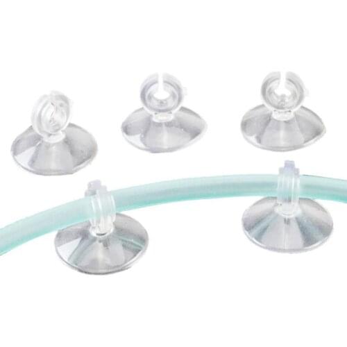 10/30/50 Pcs Aquarium Fish Tank Suction Cup Sucker Holders PVC Clear For 4/6mm Air Line Tube Hose Pump Wire