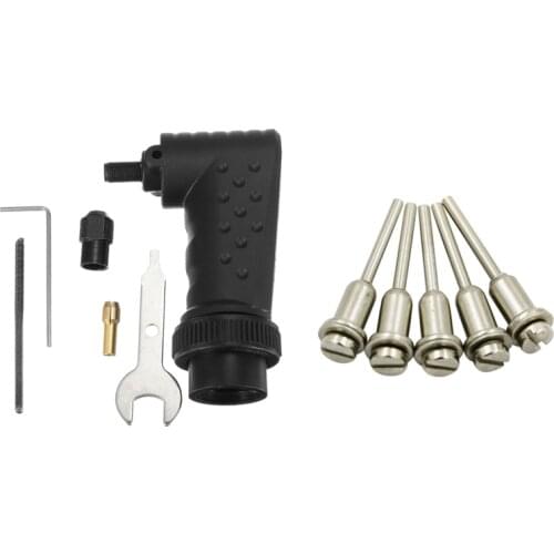 12Pcs Electric Grinder Accessories for Dremel Tool: 7Pcs Right Angle Converter Attachment Rotary Tools & 5Pcs 3.17Mm Shank Mandr