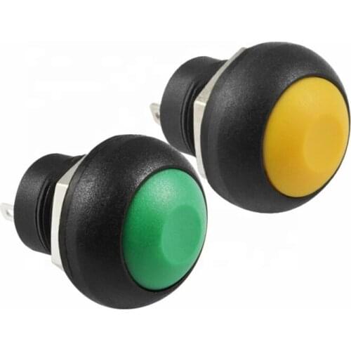2Pin 12v Mini Switch 12mm 1A waterproof switch momentary Push button Switch