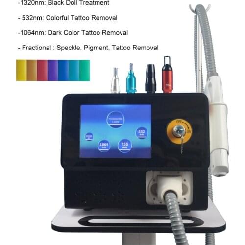 2021 Hot Sale Professional 450Ps Picolaser 1064nm 532nm Picosecond Laser Q Switched Nd Yag Laser Tattoo Removal Machine price