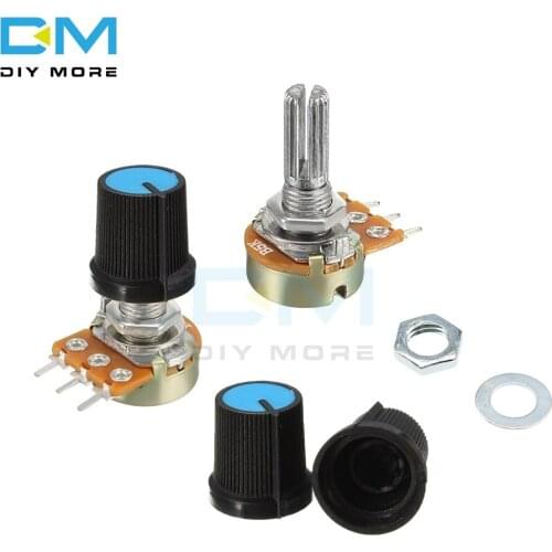 5PCS WH148 Resistor Linear Taper Rotary Potentiometer Cap Knob 1K 2K 5K 10K 20K 50K 100K 250K 500K 1M Ohm For Arduino Electronic