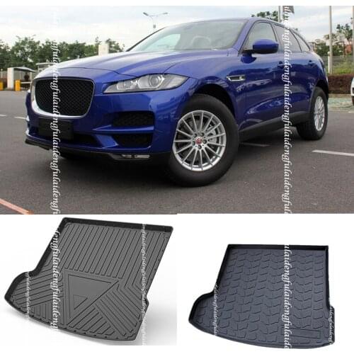 For Jaguar F-PACE 2016-2020 TPO Rear Trunk Area Cargo Floor Tray Boot Liner Mat Car Styling Accessories