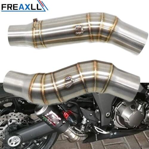 For Kawasaki Z1000 Z 1000 2010 2011 2012 2013 2014 2015 Motorcycle Mid Exhaust Muffler Mid Pipe Link Z1000 Exhaust Middle pipe