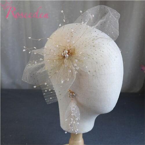 Lace Wedding Hair Comb With Earrings Party Prom Bridal Hairpiece Fashion Wedding Hair Accessories RE4074