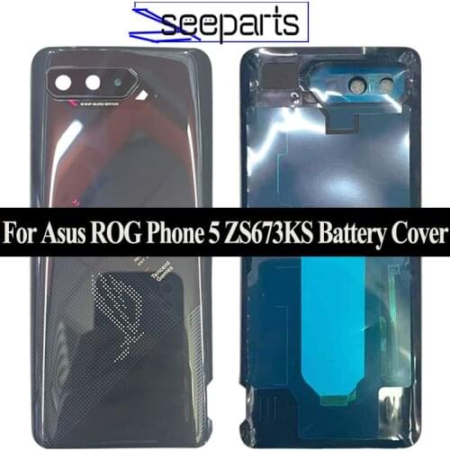 6.78" New Back Cover For Asus ROG Phone 5 ZS673KS Back Battery Cover Door Rear Housing Case For ASUS AS673KS Battery Cover