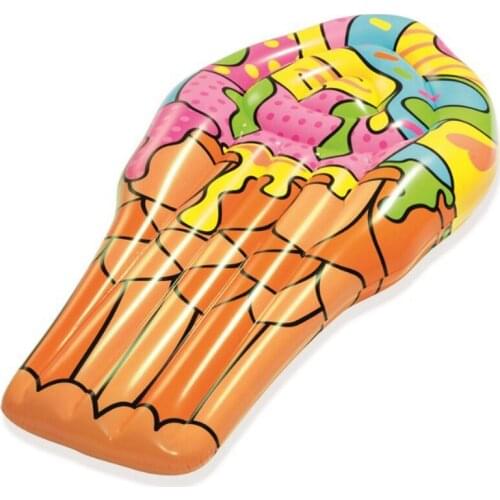 New Adult Inflatable Ice Cream Pool Floats Water Fun Swimming Toy Inflatable Water Mattress Raft Air Bed