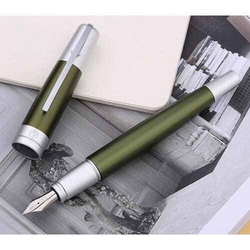 Picasso 961 Green Simmel Gate Bridge Aluminum Super Smooth Fountain Pen Iridium Fine Nib Fit Personality Writing With Gift Box
