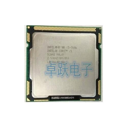 Intel i5-760s(2.5GHz/4 cores /LGA 1156)i5-760s CPU Free shipping