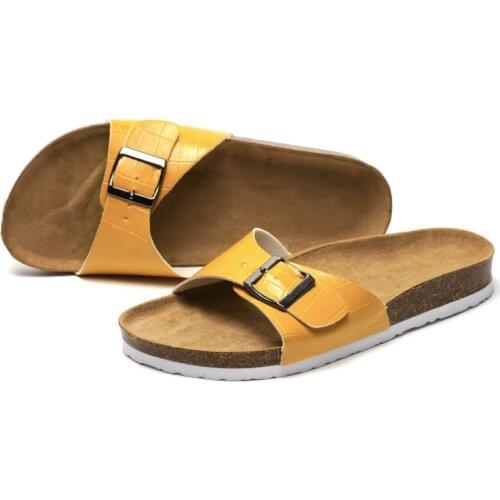 Womens Summer Clip Toe Slipper Women Flat Beach sandals Ladies Fashion Buckle Strap Plus Size Slides Flip Flop Female Footwear