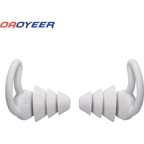 Silicone Sleeping Ear Plugs Sound Insulation Ear Protection Earplugs Anti-Noise Plugs for Travel Silicone Soft Noise Reduction