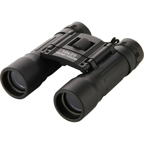 ZIYOUHU 10x25 Folding Binoculars HD Vision FMC Lenes Coating 100m/1000m Long Range Compact Mini Binocular Foldable Telescope