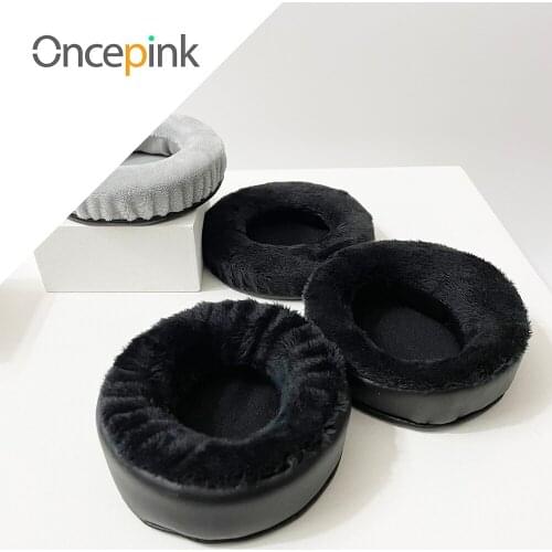 Oncepink Replacement EarPads For Rapoo H3070 H6000 H6060 H8000 H8060 H8020 Headphone Thicken Velvet Ear Cushion Repair Parts