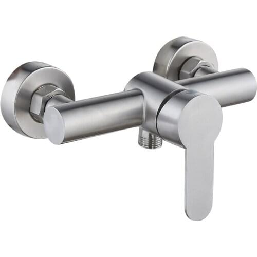 Bathtub Faucet Stainless Steel Cold and Hot Faucet Single Function Shower Water Tap Bathroom Ware Supplies for Home Hotel WF