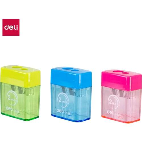 DELI E0526 pencil sharpener pencil cutter 2 Hole cute sharpener knife smooth sharpening school accessories stationery
