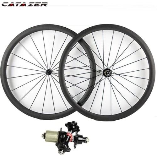 Carbon Bicycle Wheelset Ultra Light Novatec A271SB F372SB Hub 23 25 Width 38 50 60 88mm Depth Clincher Tubular Road Bike Wheels