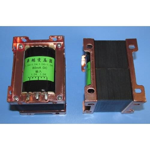 1.5K + 1.5K: 1.5K + 1.5K single-ended signal transformer, can pass 80mA DC. Frequency response: 14HZ-38KHZ -3DB