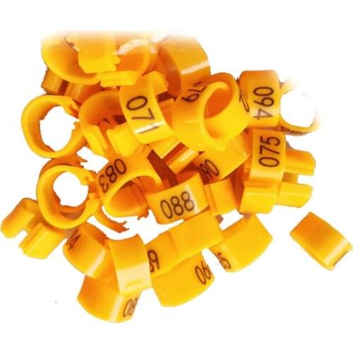 100 pcs/lot Poultry foot ring Poultry foot ring Feeding Chicken duck pigeon Foot ring Identification mark 0-100number E11470