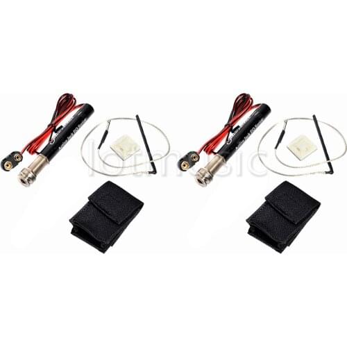 2Pcs Endpin Jack Preamp Pickup Kit for Acoustic Guitar EQ Active Pickups