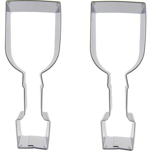 Wine Glass shape 2 piece biscuit cutting molds, baking tools, cake decorating soft candy tools