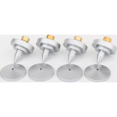 4PCS Speaker Spike Isolation Feet Brass Cone Turntable Amplifier Hi Fi
