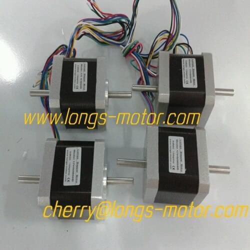 Top Rank 4PCS Nema17 Stepper Motor,2Phase, 0.4A 55oz-in, 6wires for CNC Mill Cut Engrave 3D priner Reprap CNC Prusa i3